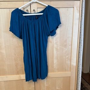 Elegant Blue Mini Dress